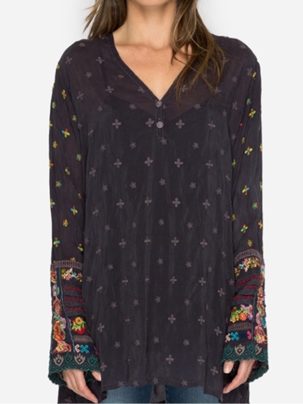 Johnny Was Simple All Over Tunic